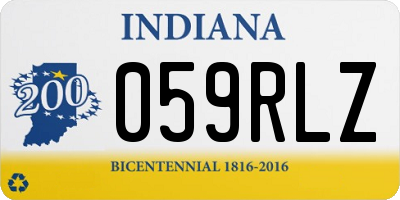 IN license plate 059RLZ