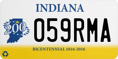 IN license plate 059RMA