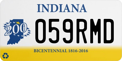 IN license plate 059RMD