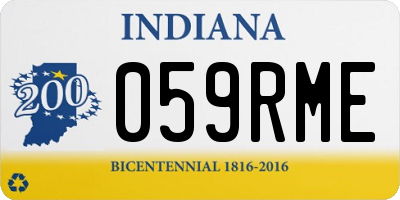 IN license plate 059RME