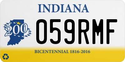 IN license plate 059RMF