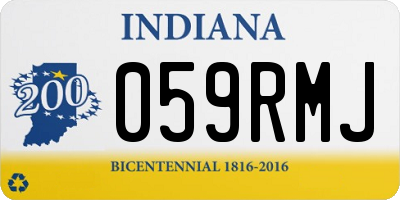 IN license plate 059RMJ