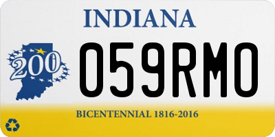 IN license plate 059RMO