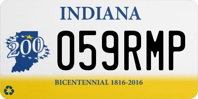 IN license plate 059RMP