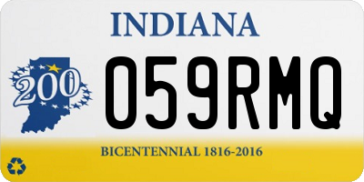 IN license plate 059RMQ