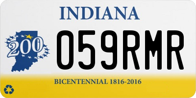 IN license plate 059RMR