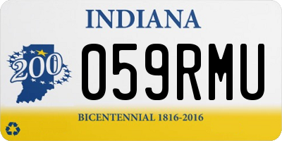 IN license plate 059RMU