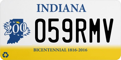 IN license plate 059RMV