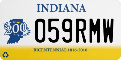 IN license plate 059RMW