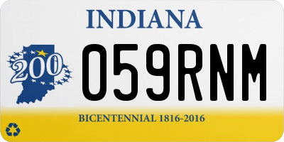 IN license plate 059RNM