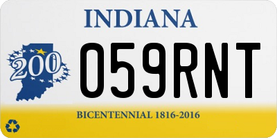 IN license plate 059RNT