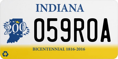 IN license plate 059ROA
