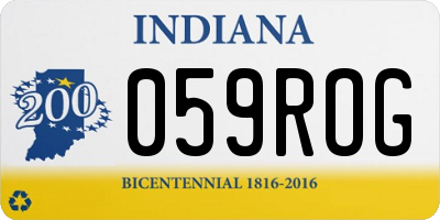 IN license plate 059ROG