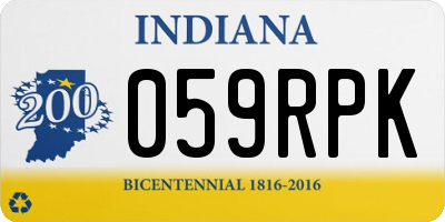 IN license plate 059RPK