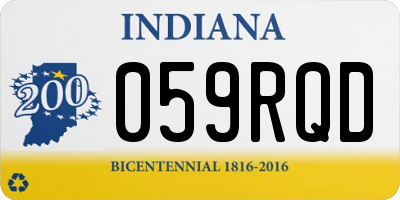 IN license plate 059RQD
