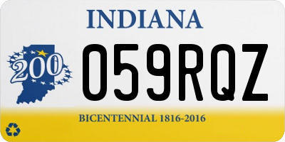 IN license plate 059RQZ