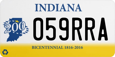 IN license plate 059RRA