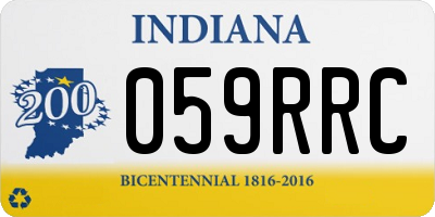 IN license plate 059RRC