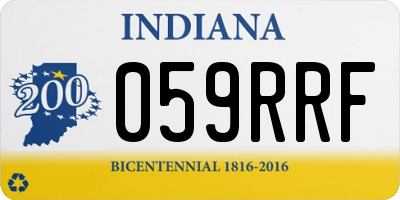 IN license plate 059RRF
