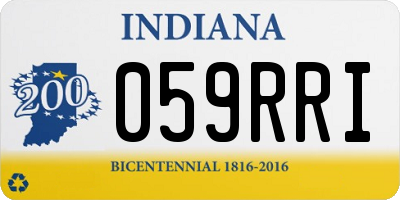 IN license plate 059RRI