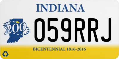 IN license plate 059RRJ