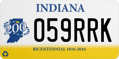 IN license plate 059RRK
