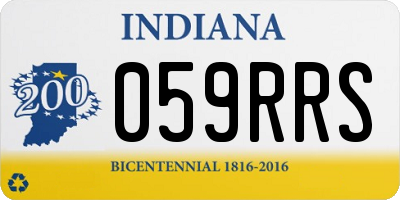 IN license plate 059RRS