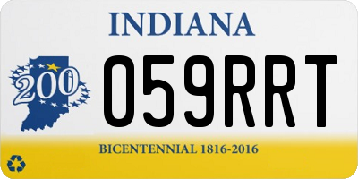 IN license plate 059RRT