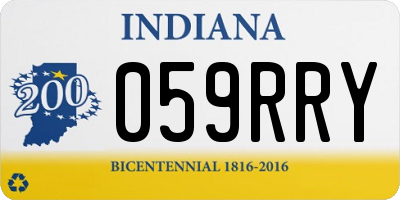 IN license plate 059RRY