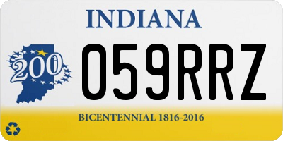 IN license plate 059RRZ
