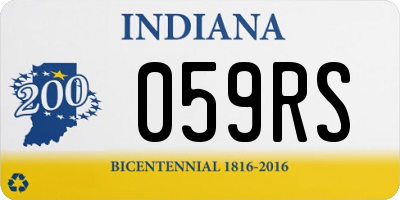 IN license plate 059RS