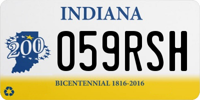IN license plate 059RSH