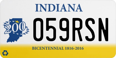 IN license plate 059RSN