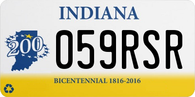 IN license plate 059RSR
