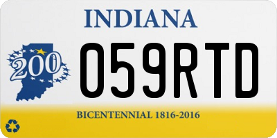 IN license plate 059RTD