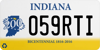 IN license plate 059RTI