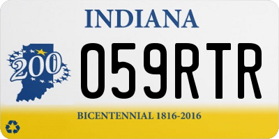 IN license plate 059RTR