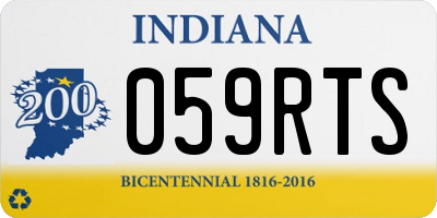 IN license plate 059RTS