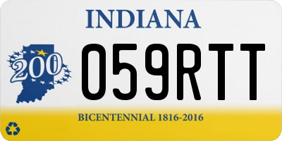 IN license plate 059RTT