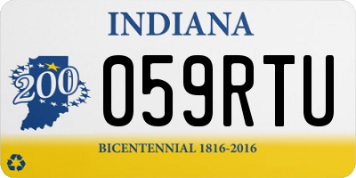 IN license plate 059RTU