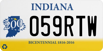 IN license plate 059RTW
