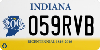 IN license plate 059RVB