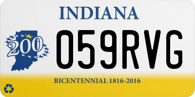 IN license plate 059RVG