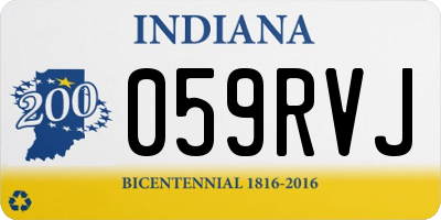 IN license plate 059RVJ