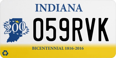 IN license plate 059RVK