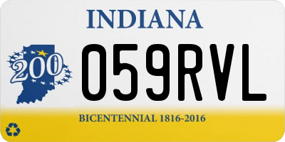 IN license plate 059RVL