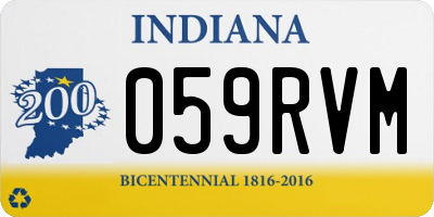 IN license plate 059RVM