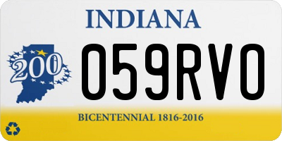 IN license plate 059RVO