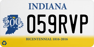 IN license plate 059RVP