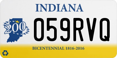 IN license plate 059RVQ